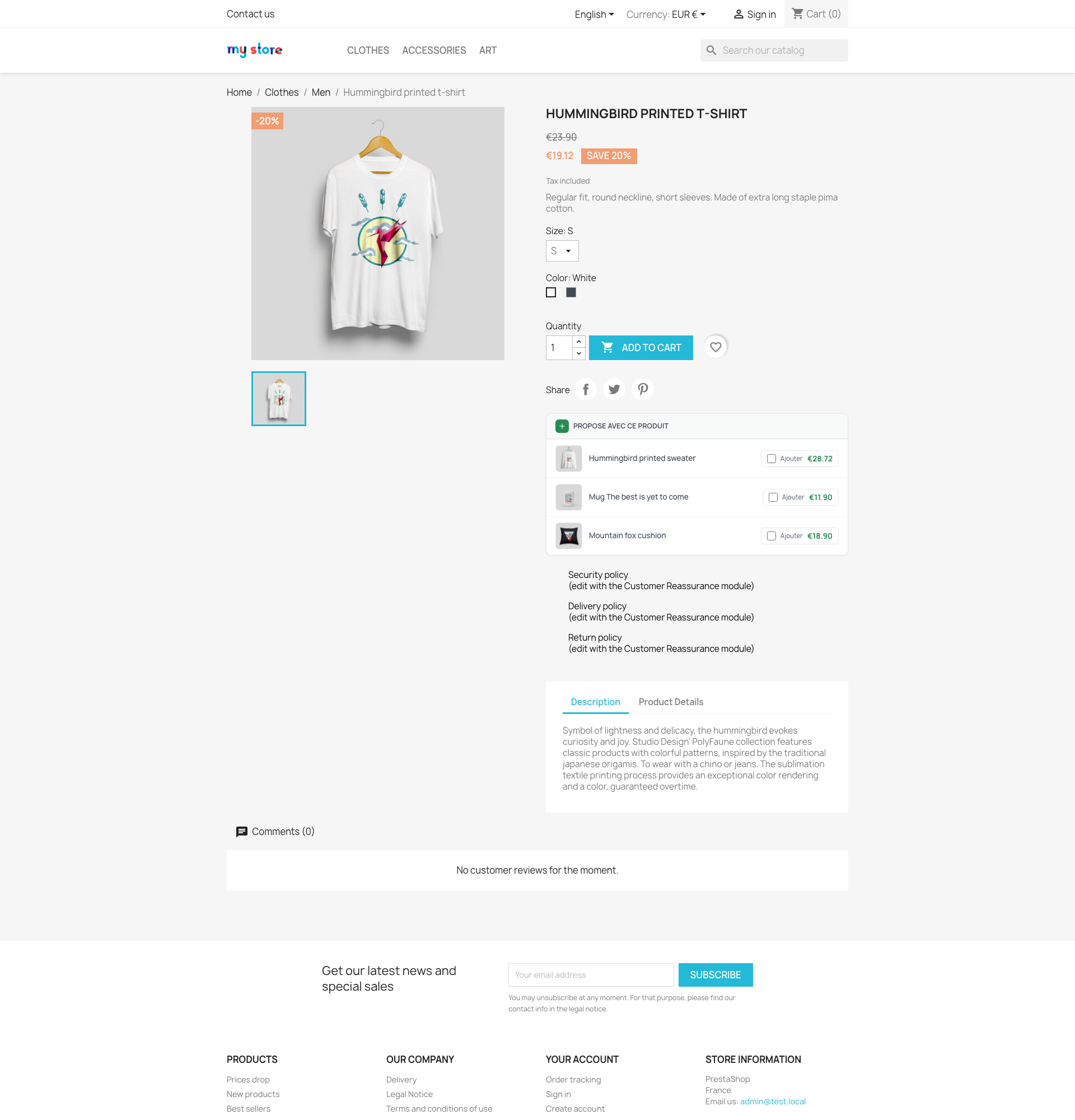 Vue complète — Intégration dans la fiche produit