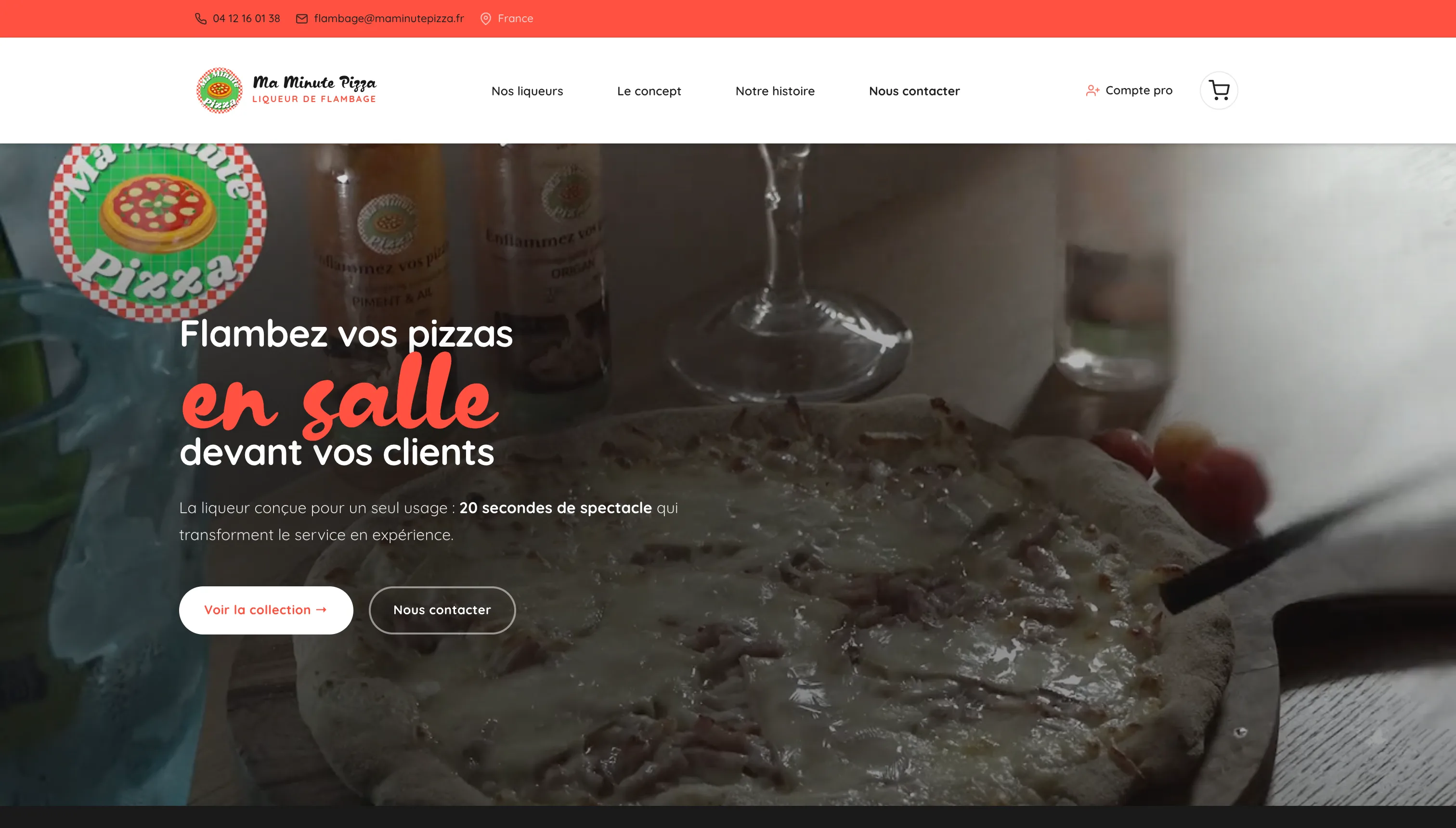 Ma Minute Pizza — Flambage - Projet PrestaShop